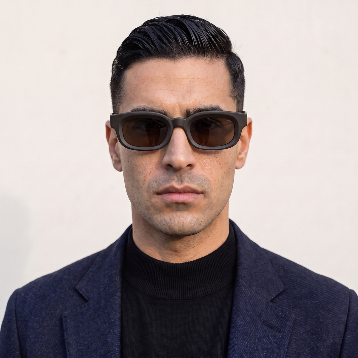 CASABLANCA Matte Brown / Havana — on face — men