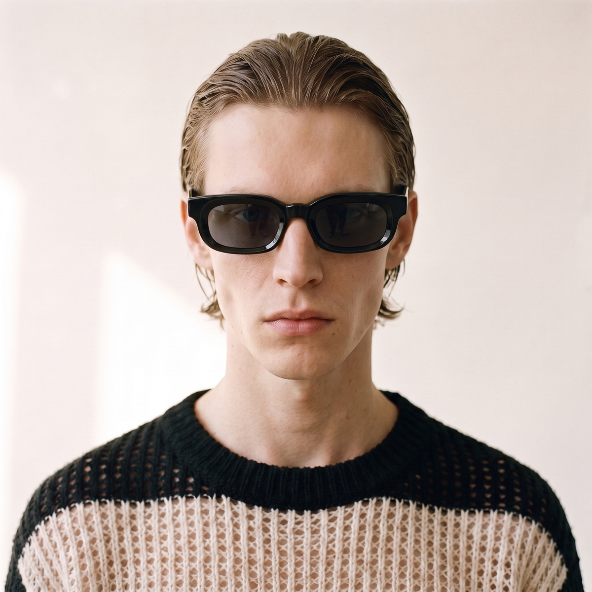 CASABLANCA Gloss Black / Gray — on face — men