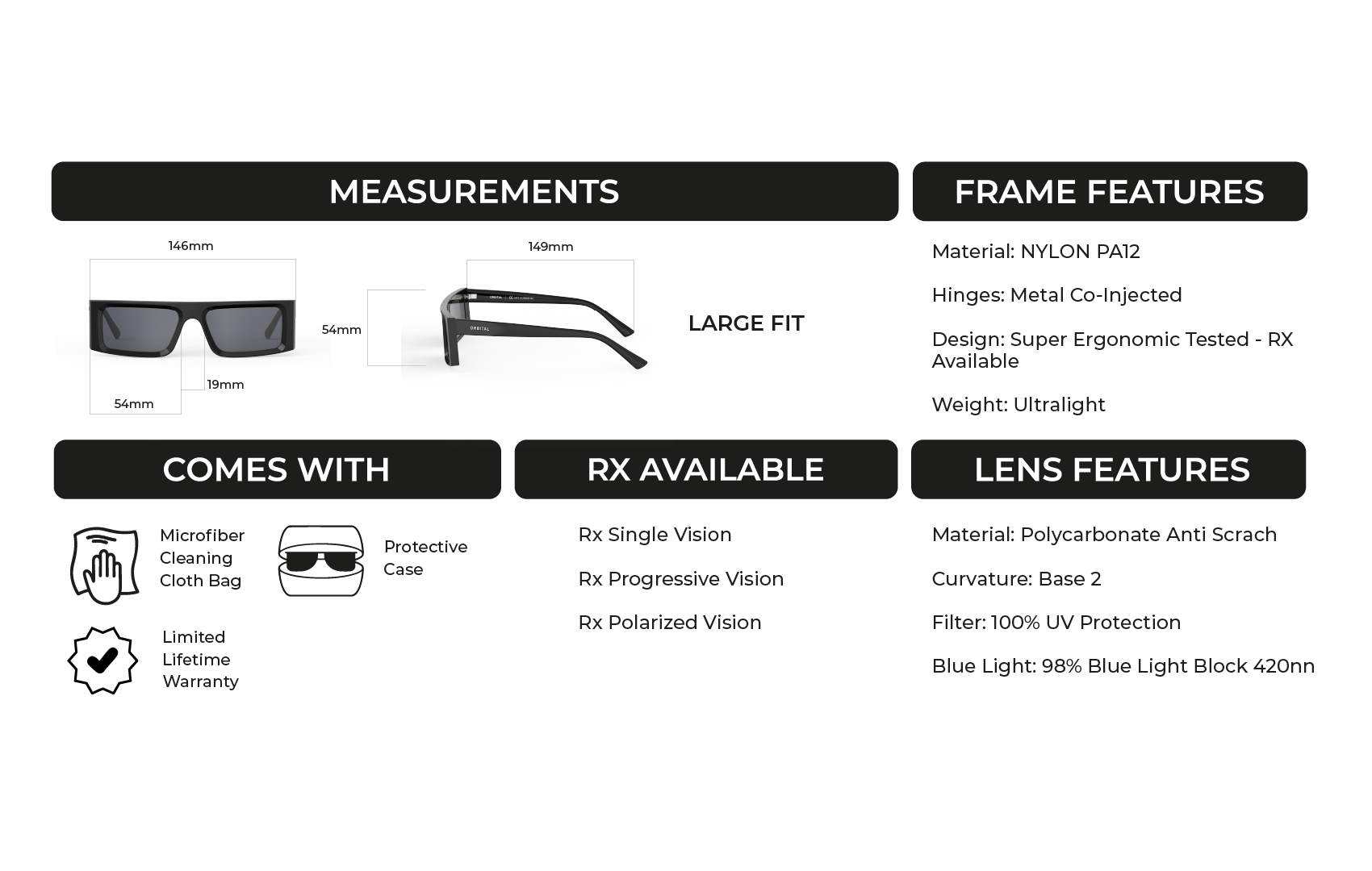 CENTRAL PARK measurements