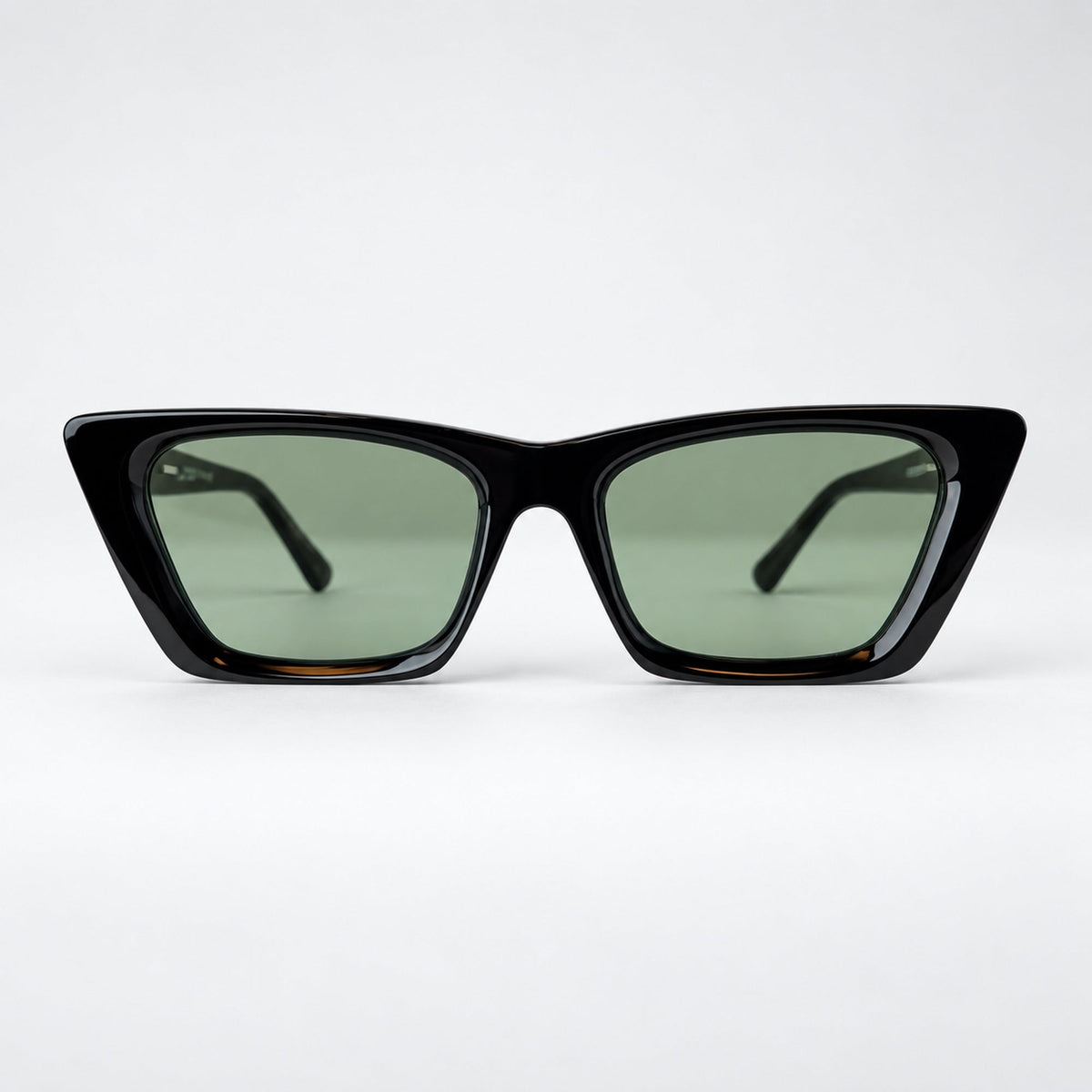 CHARLOTTE Gloss Black / Green — front
