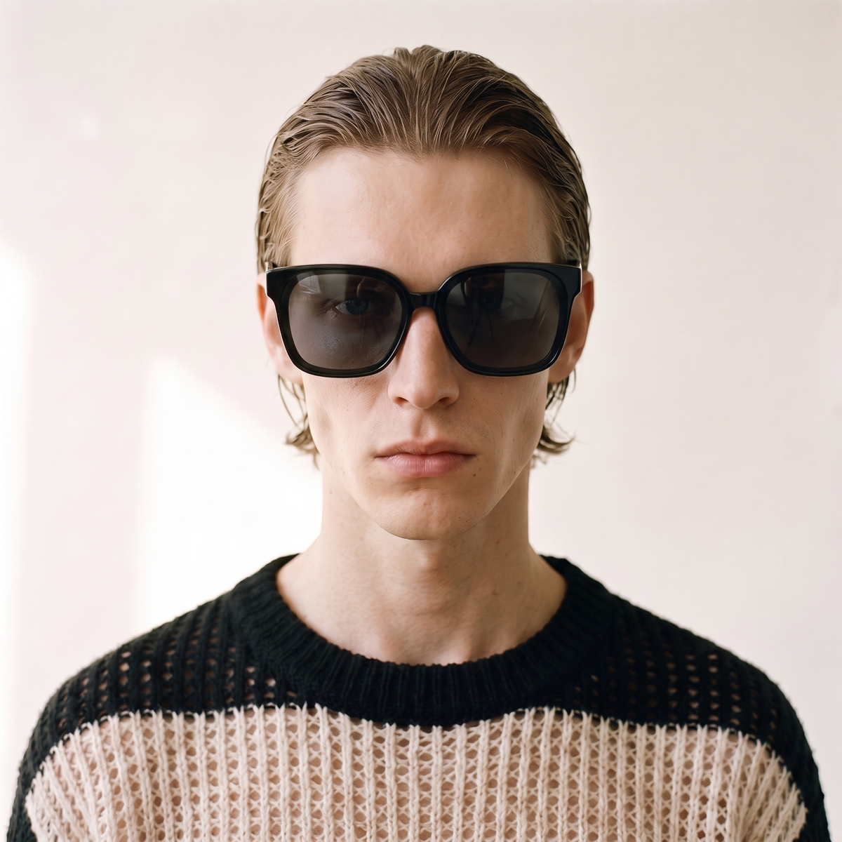 CRETA Gloss Black / Gray — on face — men