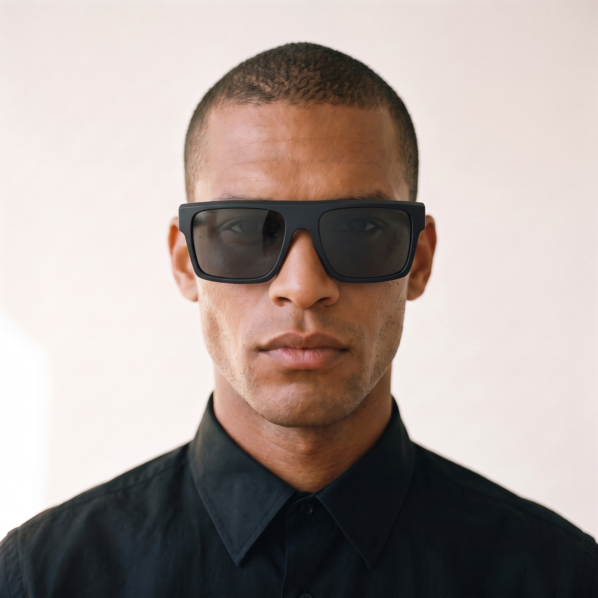 EIVISSA Matte Black / Gray — on face — men