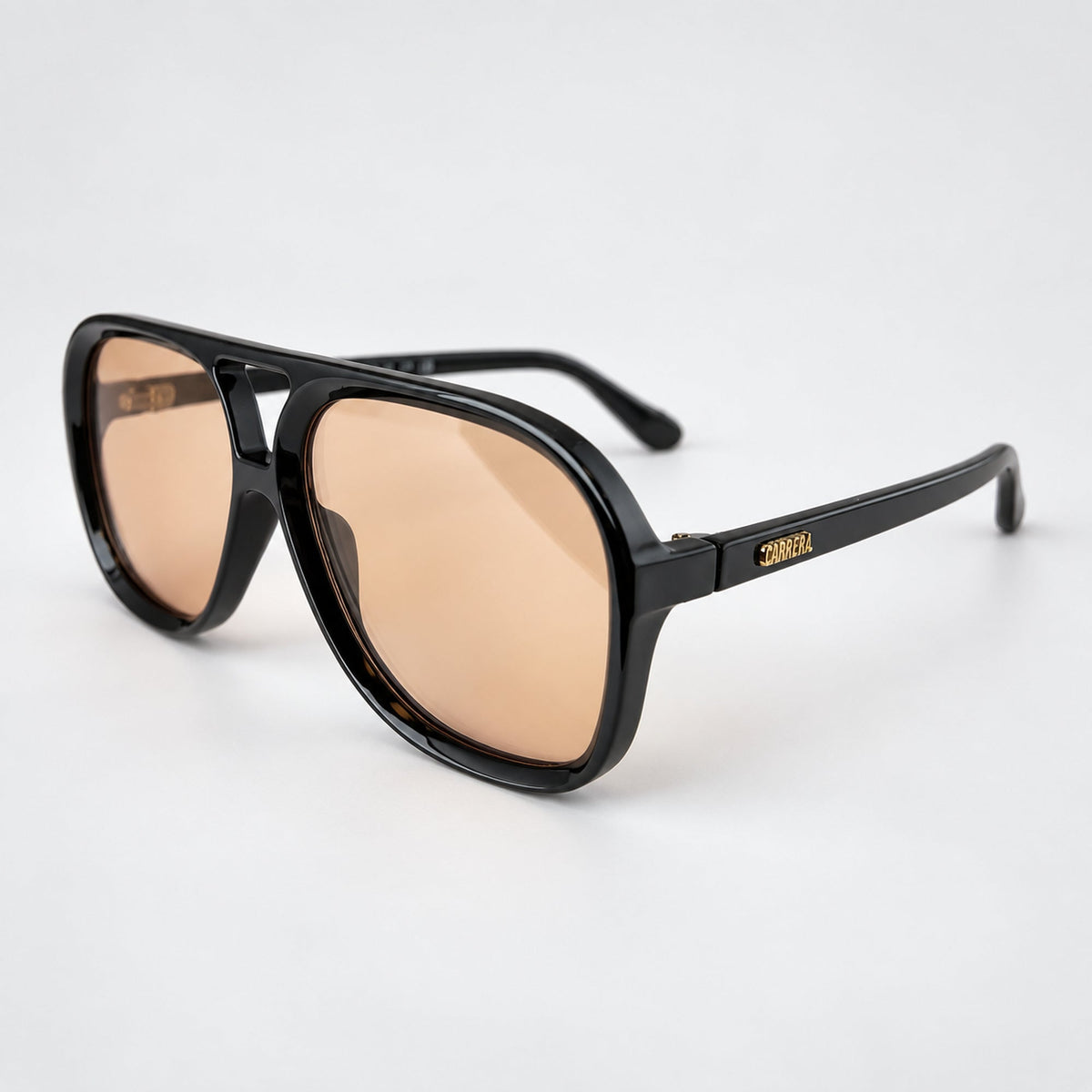 ADELAIDA Gloss Black / Orange — 45° profile