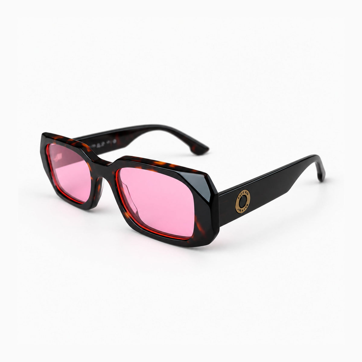 SOPHIA Clear Gloss Tortoise / Pink — 45° profile