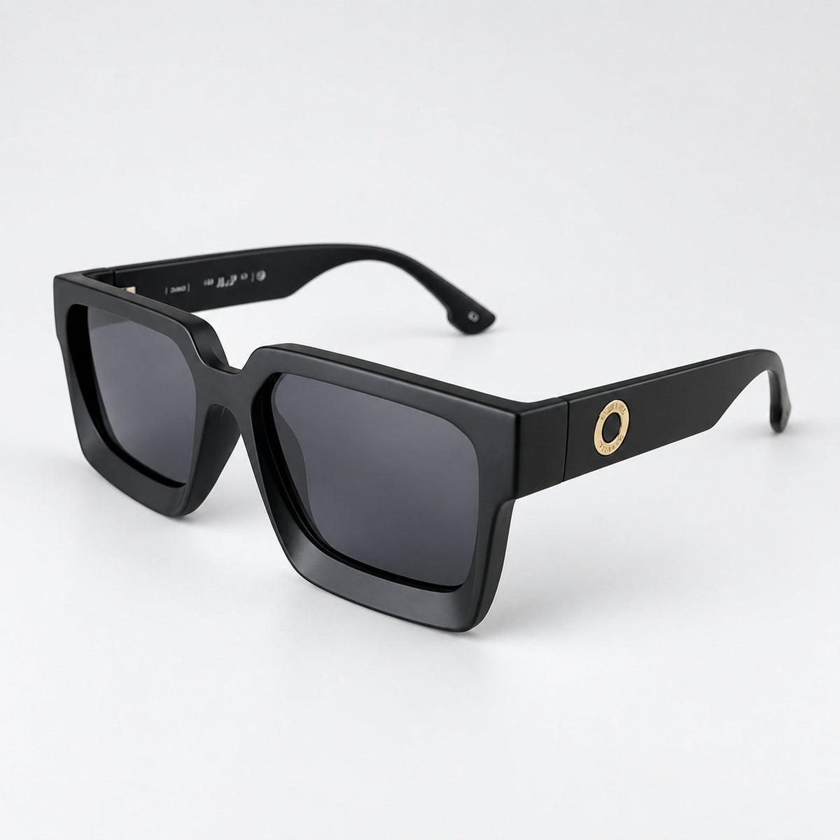PARIS Matte Black / Polarized Gray — 45° profile