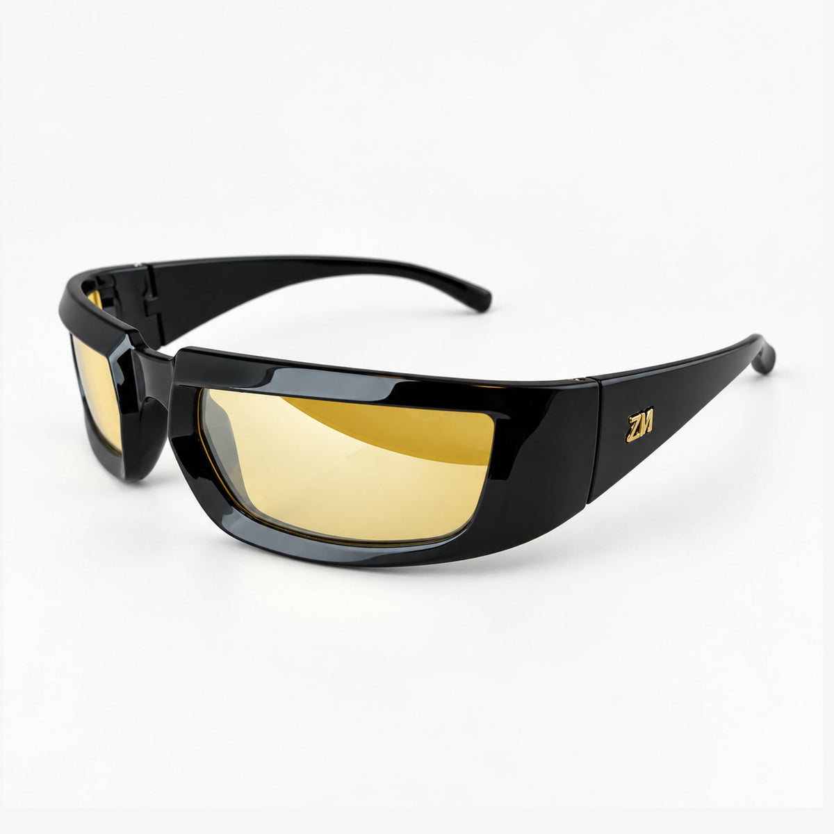 SAN MARINO Gloss Black Compact / Ochre Flash Gradient — 45° profile