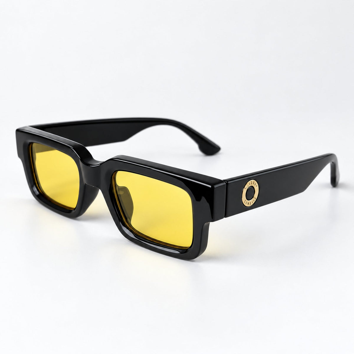 BUENOS AIRES Gloss Black / Ochre — 45° profile