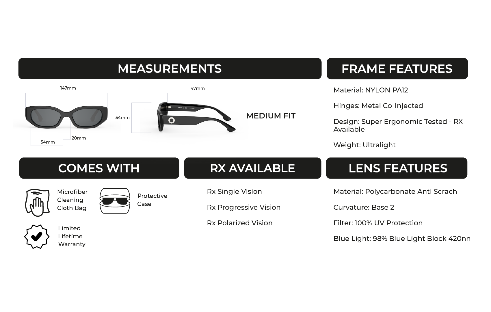 WYNWOOD measurements