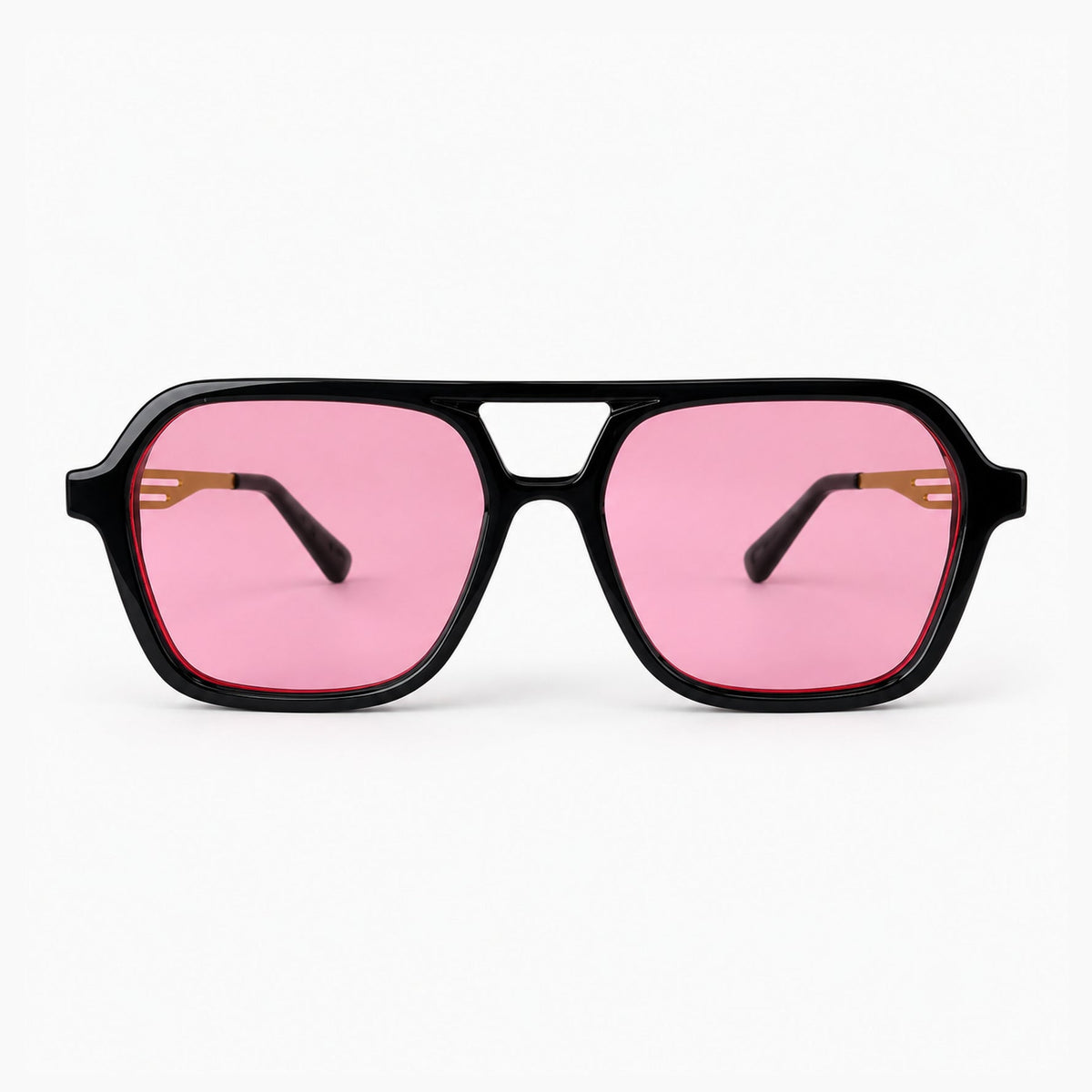 COLUMBIA Gloss Black Compact / Pink — front