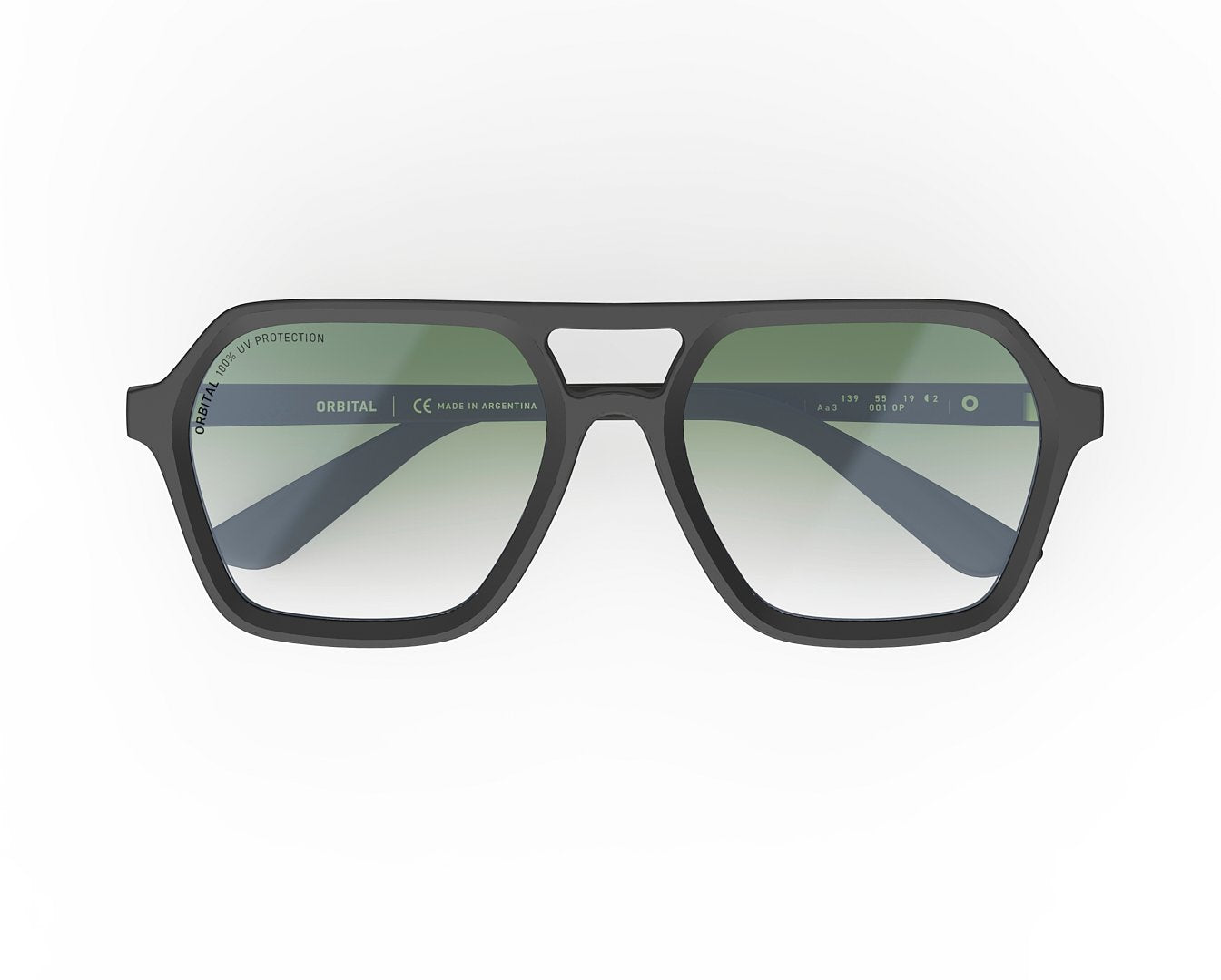 le-mans-sunglasses-matt-black-green-top-002050976900083