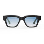 palermo-sunglasses-shiny-black-light-blue-flash-front-000050A3290015F